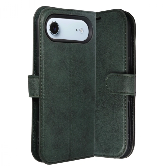 Apple İphone 17 Air Trend S Plus Kapaklı Kılıf - Yeşil