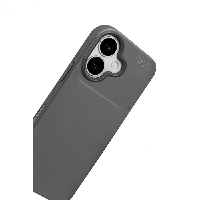 Apple İphone 17 Auto Focus Karbon Kapak - Gri