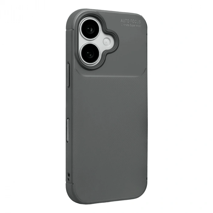 Apple İphone 17 Auto Focus Karbon Kapak - Gri