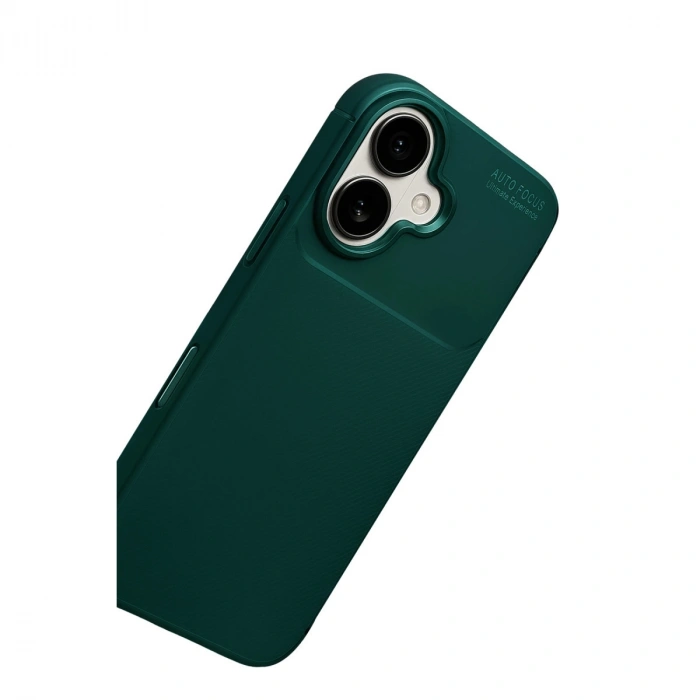 Apple İphone 17 Auto Focus Karbon Kapak - Koyu Yeşil