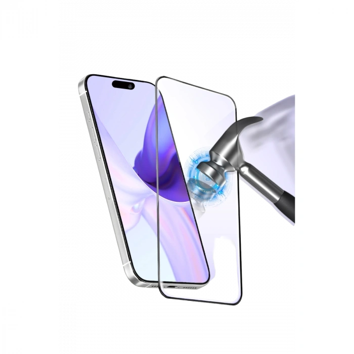 Apple İphone 17 Bilvis 3d Cam Ekran Koruyucu - Siyah