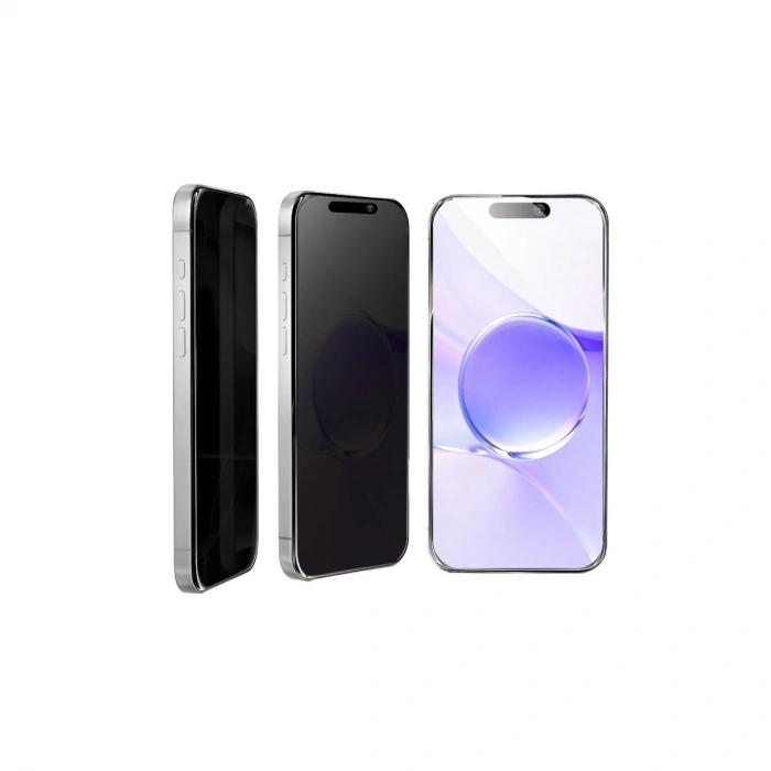 Apple İphone 17 Bilvis 5in1 5d Magic Hayalet Cam Ekran Koruyucu - Siyah