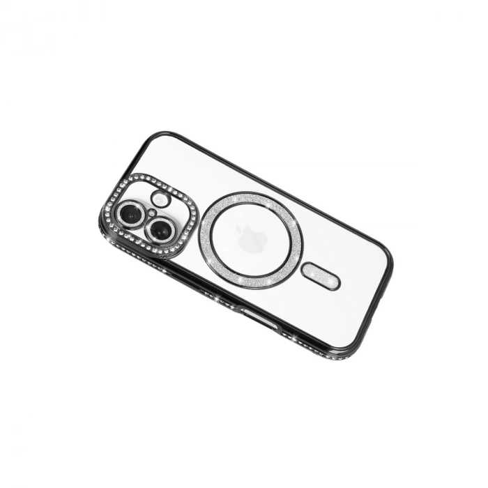 Apple İphone 17 Joke Simli Magneticsafe Kılıf - Siyah
