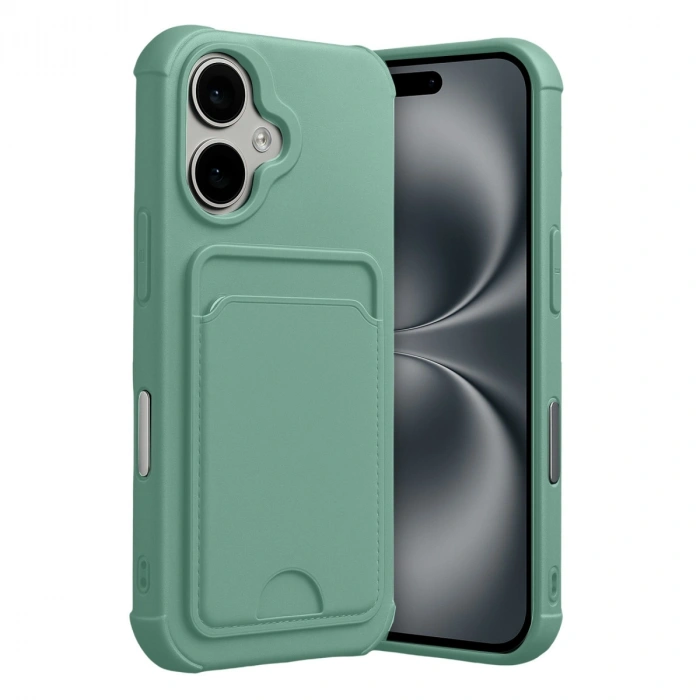 Apple İphone 17 Kelvin Kartvizitli Silikon - Açık Yeşil