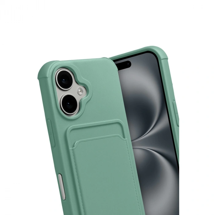 Apple İphone 17 Kelvin Kartvizitli Silikon - Açık Yeşil