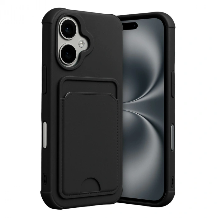 Apple İphone 17 Kelvin Kartvizitli Silikon - Siyah