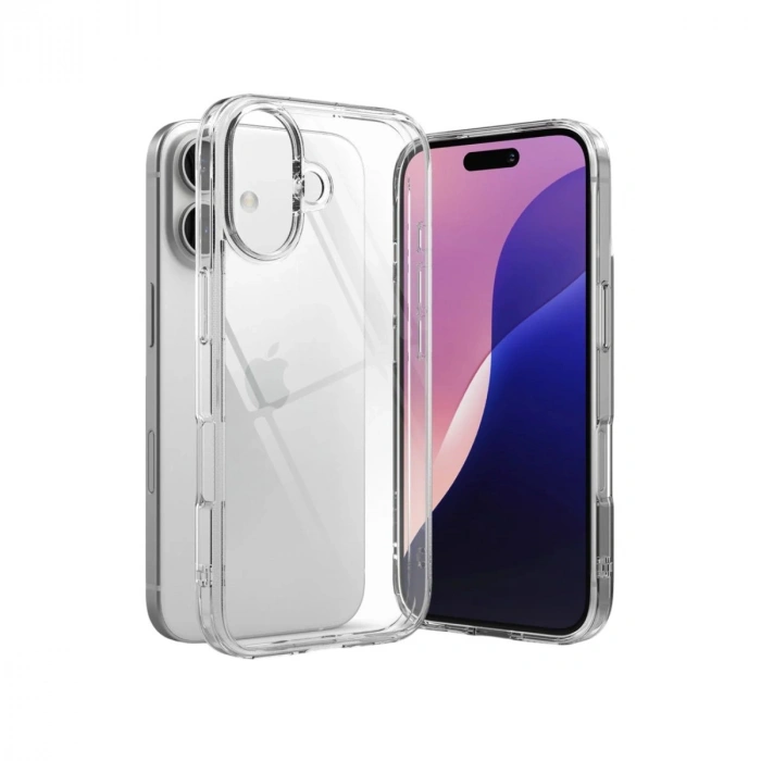 Apple İphone 17 Lüx Şeffaf Silikon - Şeffaf