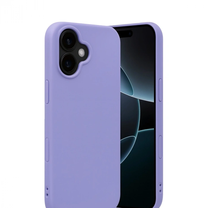 Apple İphone 17 Nano İçi Kadife Silikon - Lila