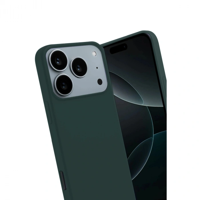 Apple İphone 17 Pro First Silikon - Koyu Yeşil