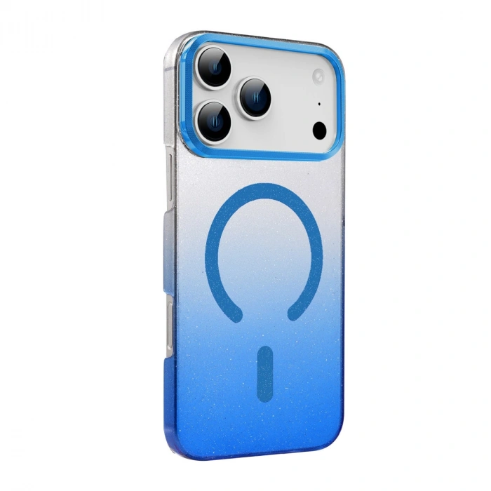 Apple İphone 17 Pro Glossy Magsafe Kapak - Mavi