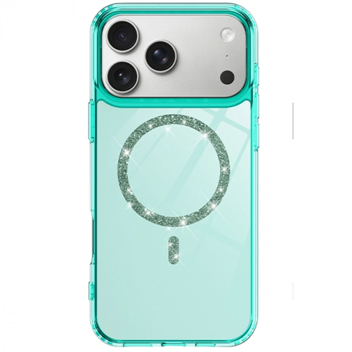 Apple İphone 17 Pro Live Diamond Magsafe Kapak - Yeşil