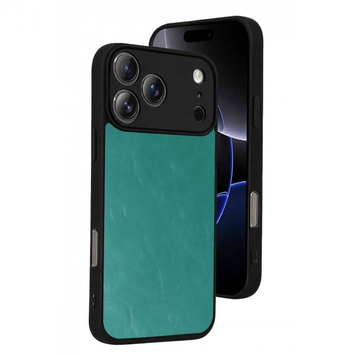 Apple İphone 17 Pro Max Aras Deri Kapak - Açık Yeşil