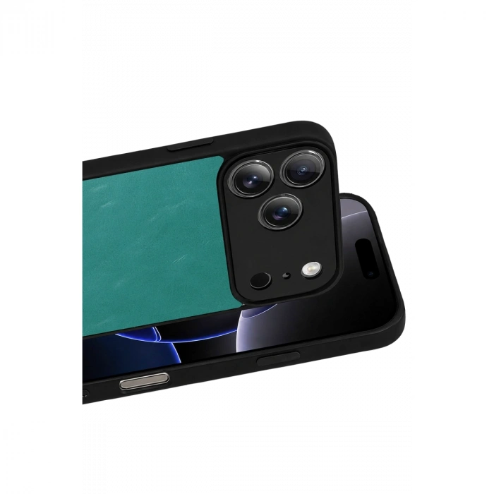 Apple İphone 17 Pro Max Aras Deri Kapak - Açık Yeşil