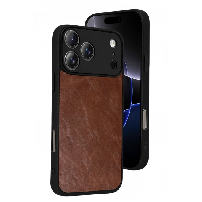 Apple İphone 17 Pro Max Aras Deri Kapak - Taba