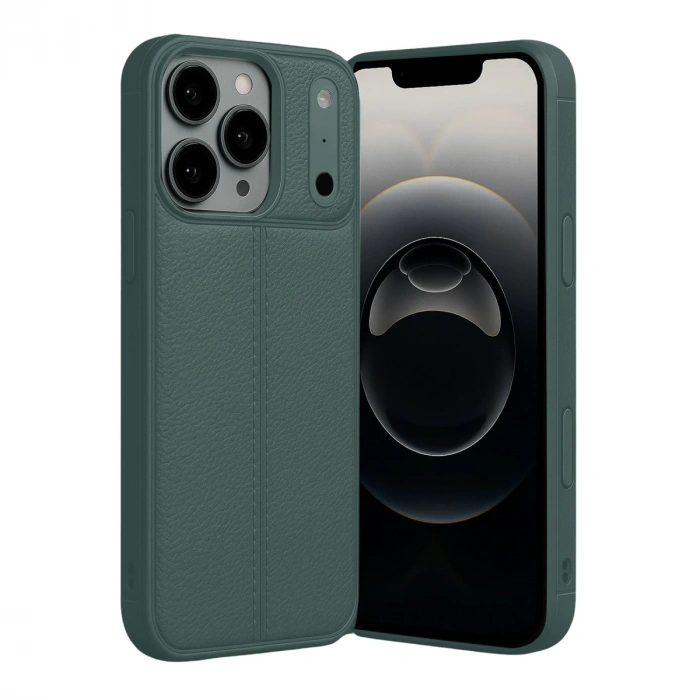 Apple İphone 17 Pro Max Auto Focus Kapak - Koyu Yeşil