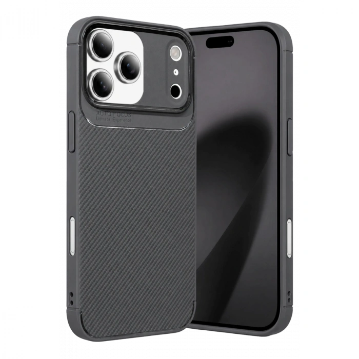 Apple İphone 17 Pro Max Auto Focus Karbon Kapak - Koyu Yeşil