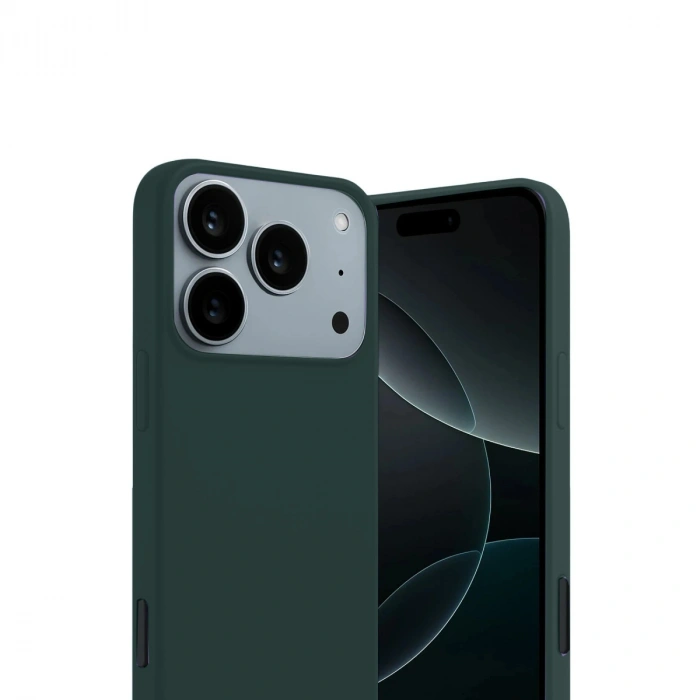Apple İphone 17 Pro Max First Silikon - Koyu Yeşil