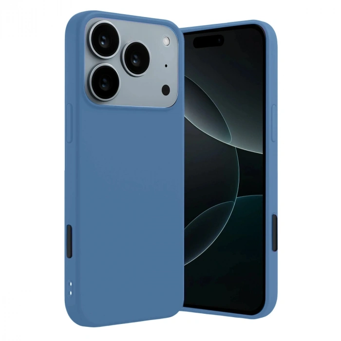 Apple İphone 17 Pro Max First Silikon - Mavi