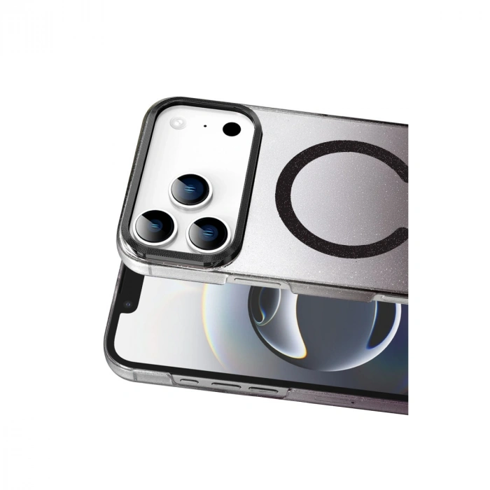 Apple İphone 17 Pro Max Glossy Magsafe Kapak - Siyah