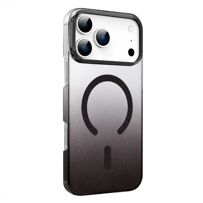 Apple İphone 17 Pro Max Glossy Magsafe Kapak - Siyah