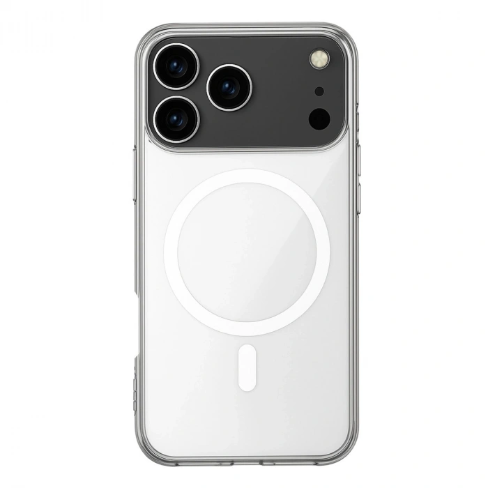 Apple İphone 17 Pro Max Kılıf Magneticsafe Şeffaf Silikon - Şeffaf