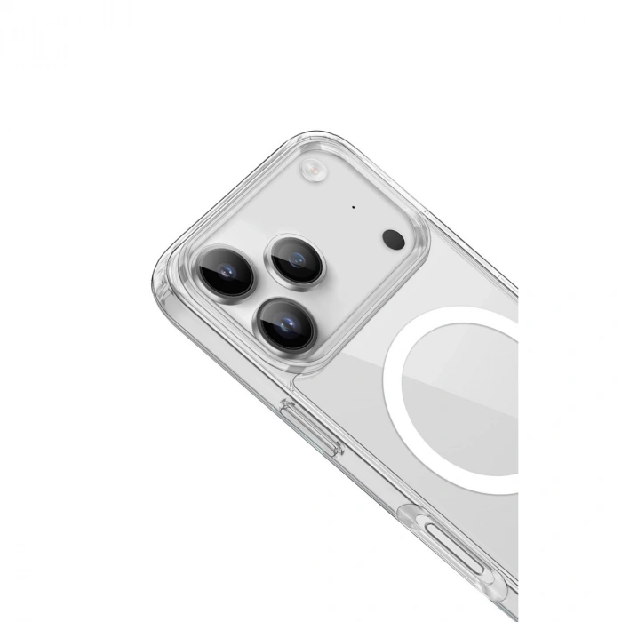 Apple İphone 17 Pro Max Kılıf Pc Real Magsafe Kapak - Şeffaf