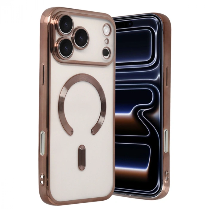 Apple İphone 17 Pro Max Kross Magneticsafe Kapak - Çöl Titanyum