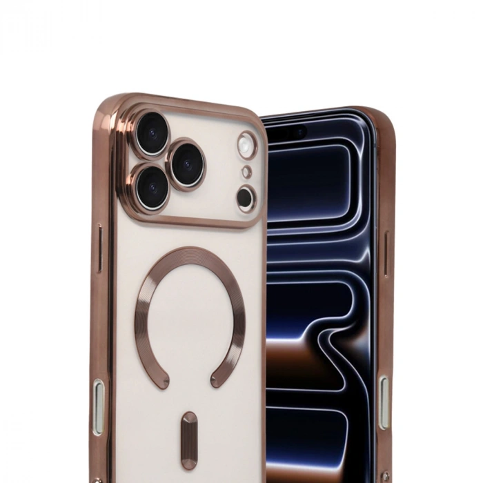 Apple İphone 17 Pro Max Kross Magneticsafe Kapak - Çöl Titanyum