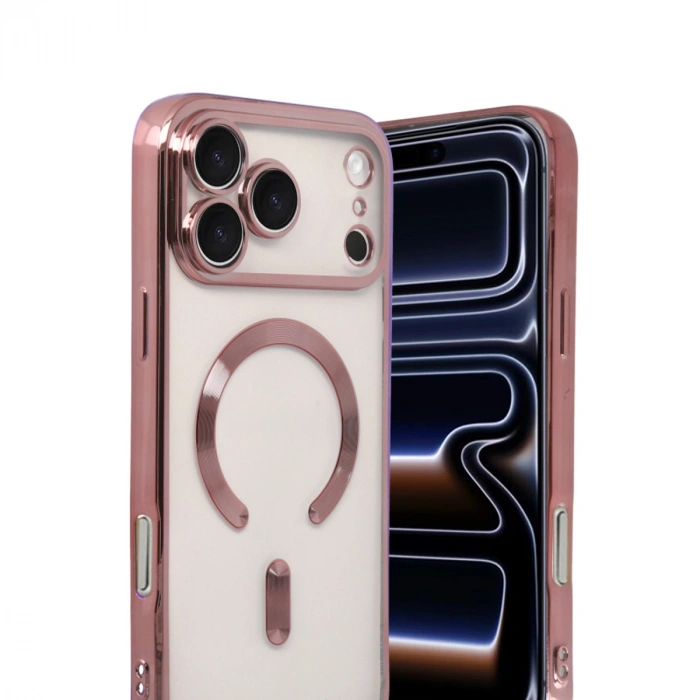 Apple İphone 17 Pro Max Kross Magneticsafe Kapak - Rose