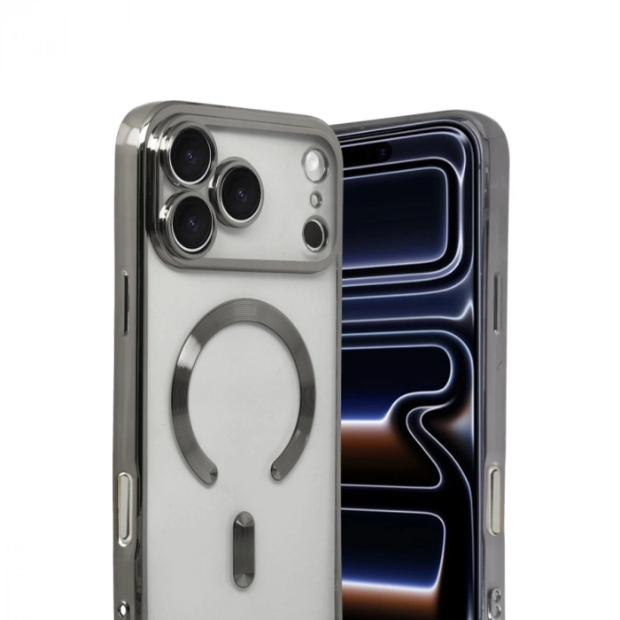 Apple İphone 17 Pro Max Kross Magneticsafe Kapak - Titan Gri