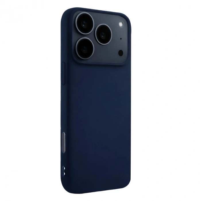 Apple İphone 17 Pro Max Nano İçi Kadife Silikon - Lacivert