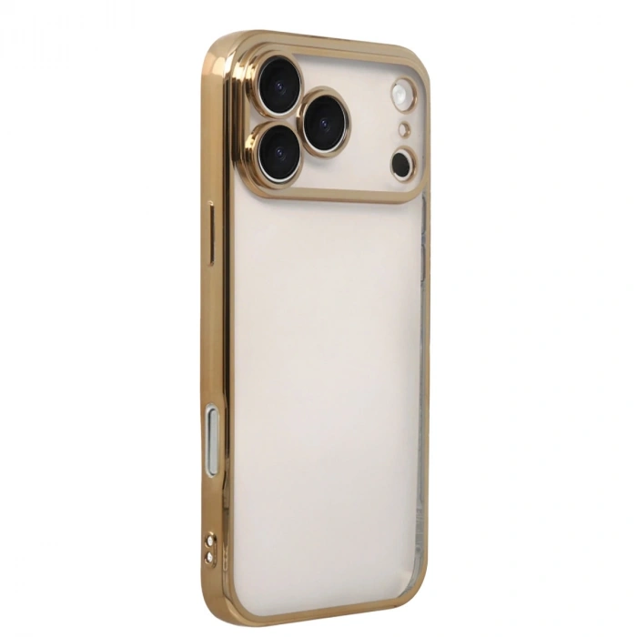 Apple İphone 17 Pro Max Razer Lensli Silikon - Gold