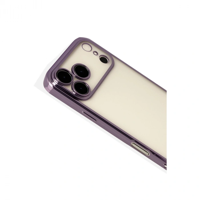 Apple İphone 17 Pro Max Razer Lensli Silikon - Mor