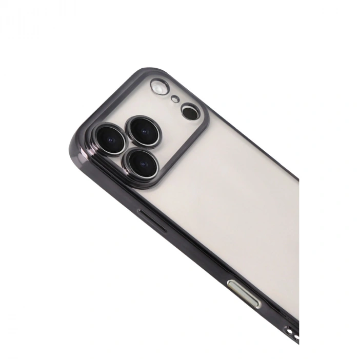 Apple İphone 17 Pro Max Razer Lensli Silikon - Siyah