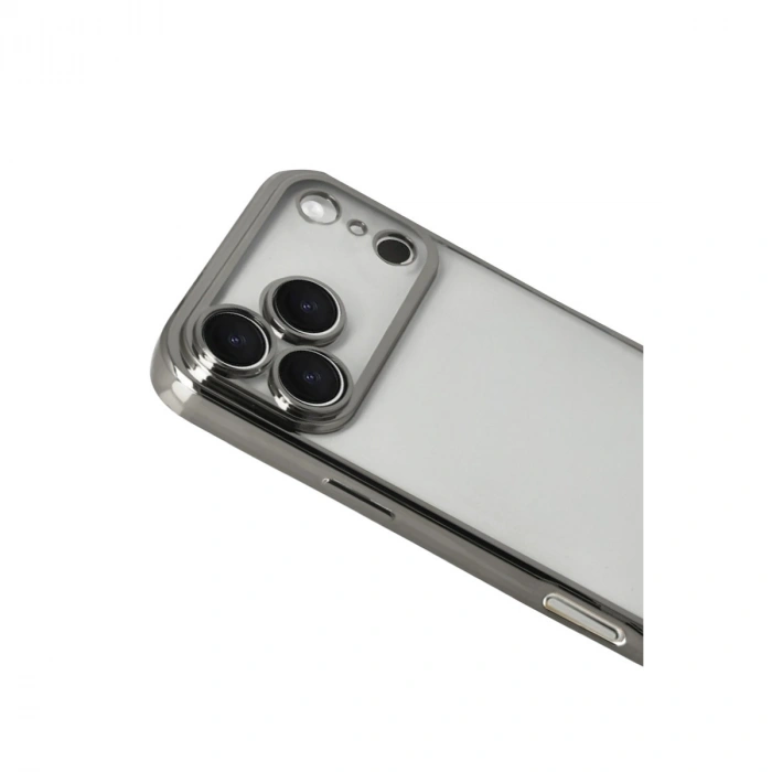 Apple İphone 17 Pro Max Razer Lensli Silikon - Titan Gri