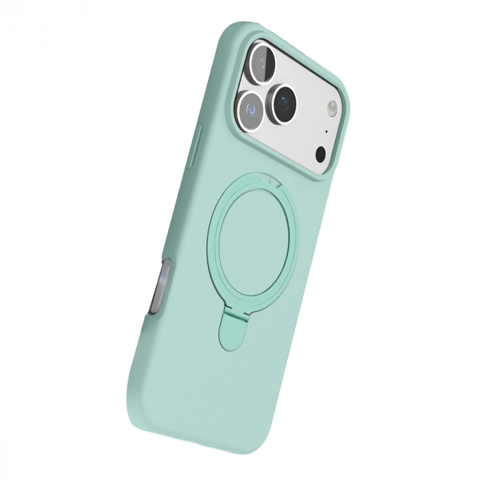 Apple İphone 17 Pro Max Regal Magsafe Standlı Kapak - Su Yeşili