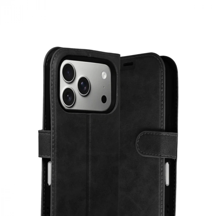 Apple İphone 17 Pro Max Trend S Plus Kapaklı Kılıf - Siyah