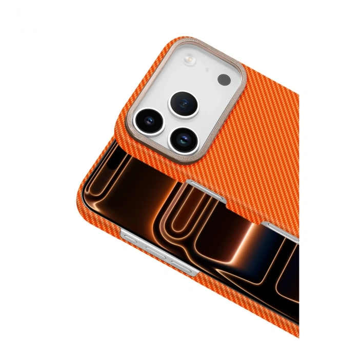 Apple İphone 17 Pro Max Vega Magsafe Kapak - Turuncu