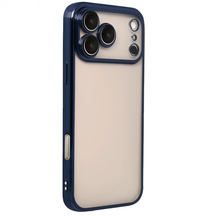 Apple İphone 17 Pro Razer Lensli Silikon - Lacivert