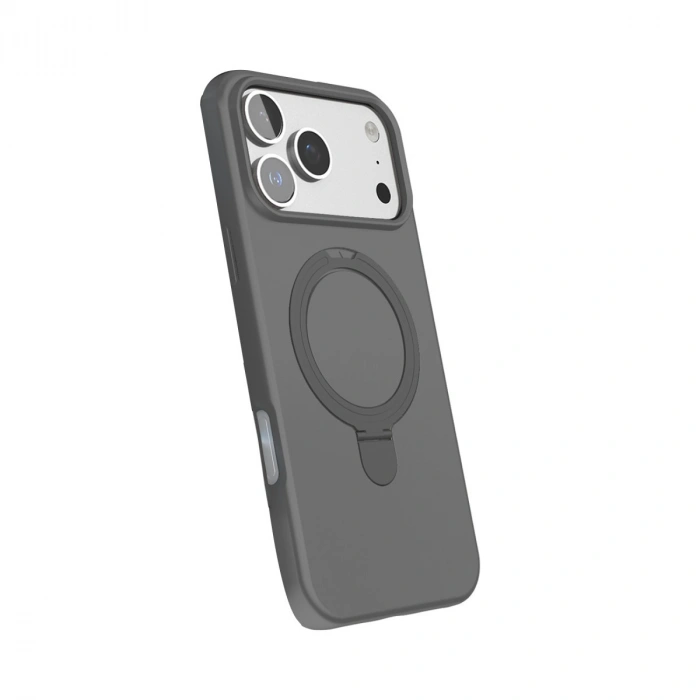 Apple İphone 17 Pro Regal Magsafe Standlı Kapak - Titan Gri