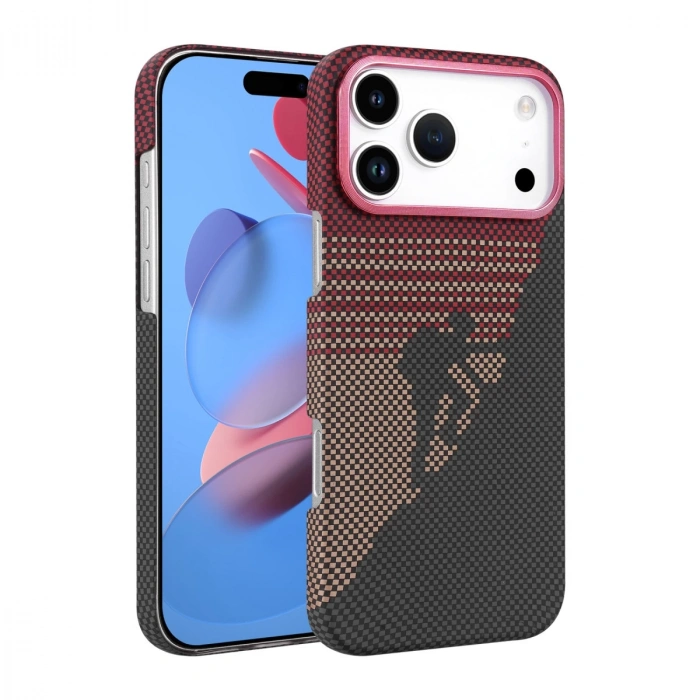 Apple İphone 17 Pro Vega Magsafe Kapak - Kırmızı