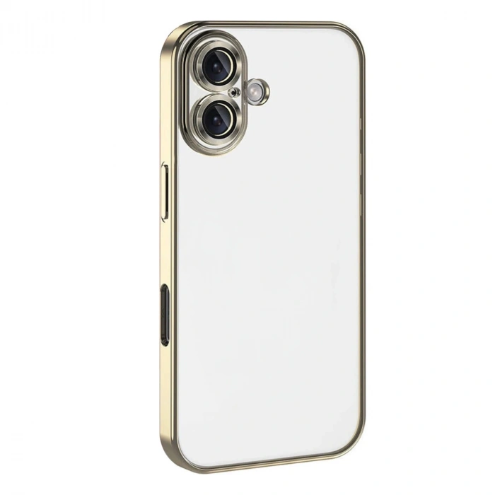 Apple İphone 17 Razer Lensli Silikon - Gold