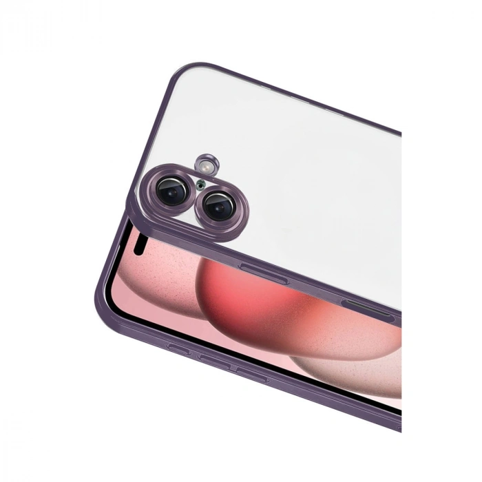 Apple İphone 17 Razer Lensli Silikon - Mor