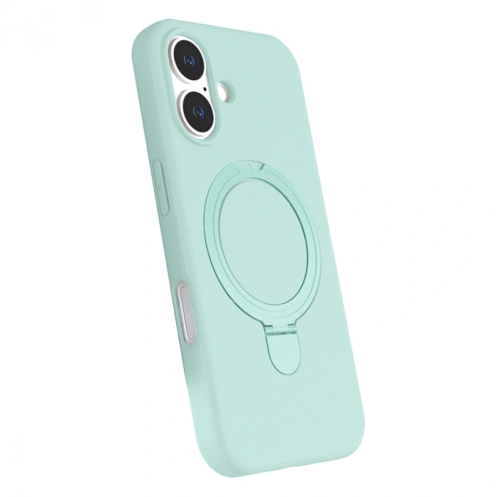Apple İphone 17 Regal Magsafe Standlı Kapak - Su Yeşili
