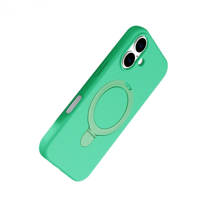Apple İphone 17 Regal Magsafe Standlı Kapak - Yeşil