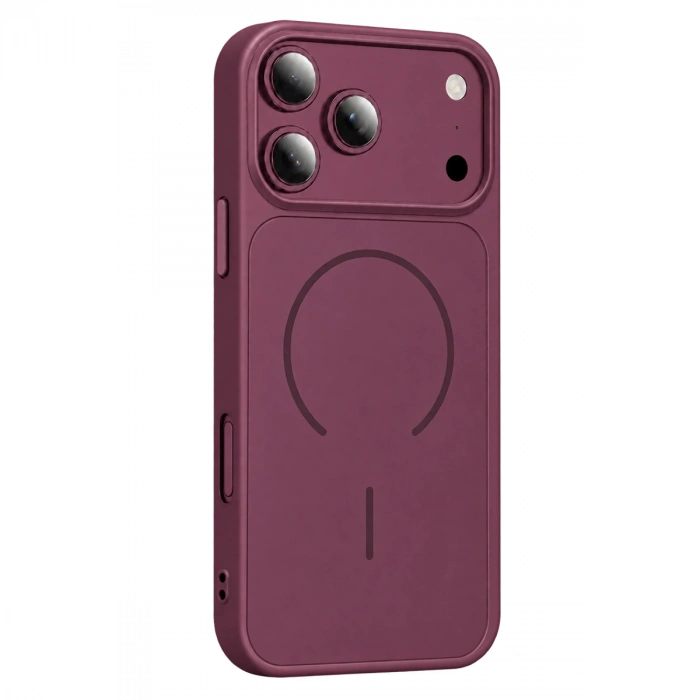 Apple İphone 18 Pro Azus Magsafe Kapak - Bordo
