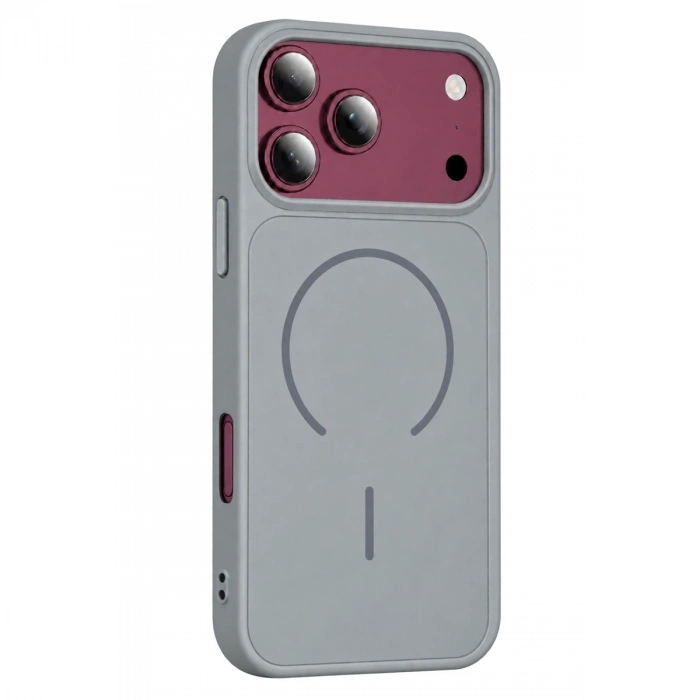 Apple İphone 18 Pro Azus Magsafe Kapak - Gri