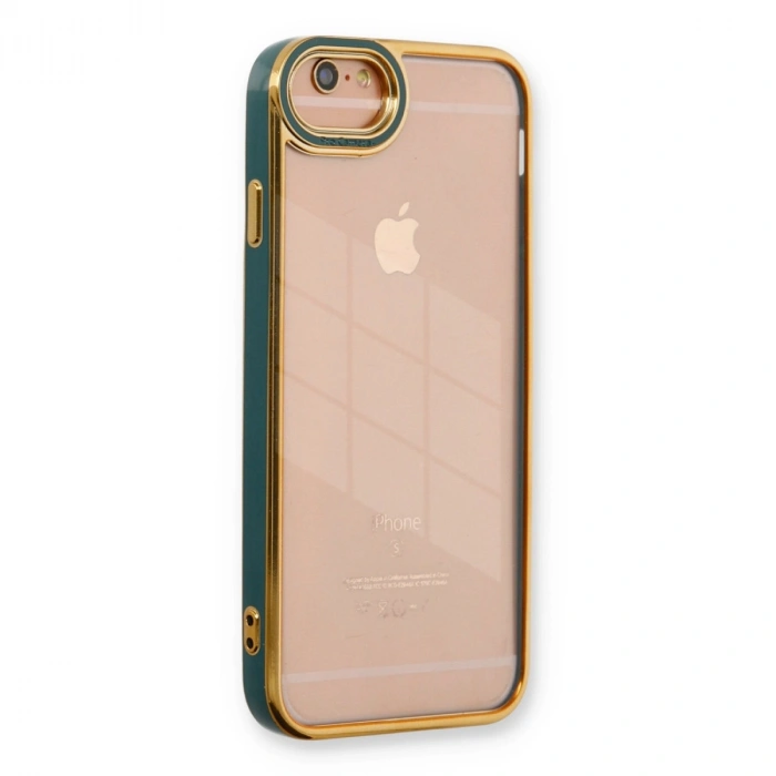 Apple İphone 6 Kılıf Liva Lens Silikon - Yeşil