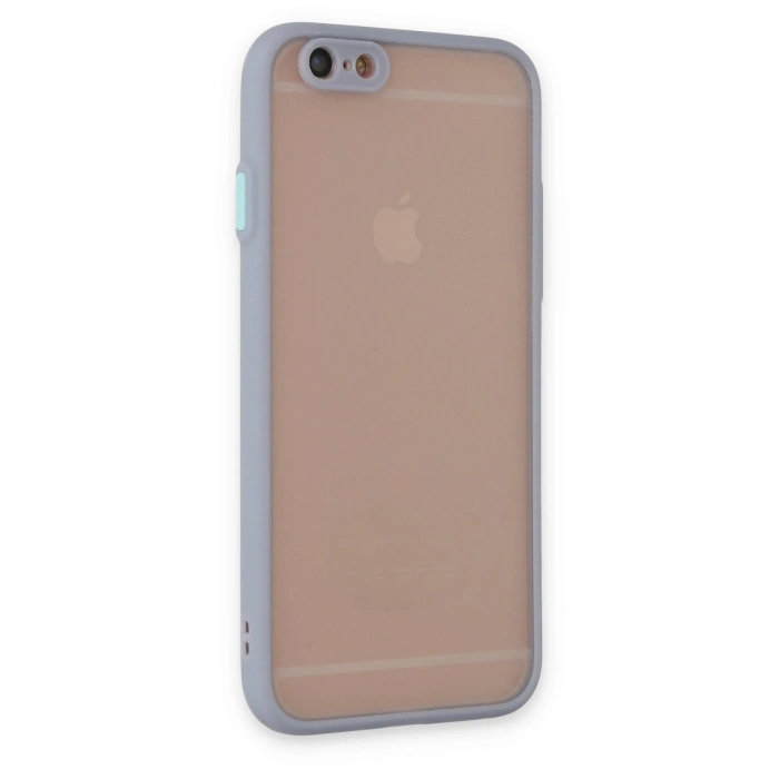 Apple İphone 6 Kılıf Montreal Silikon Kapak - Gri