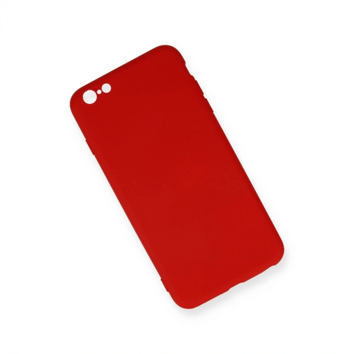 Apple İphone 6 Plus Kılıf Nano İçi Kadife Silikon - Kırmızı